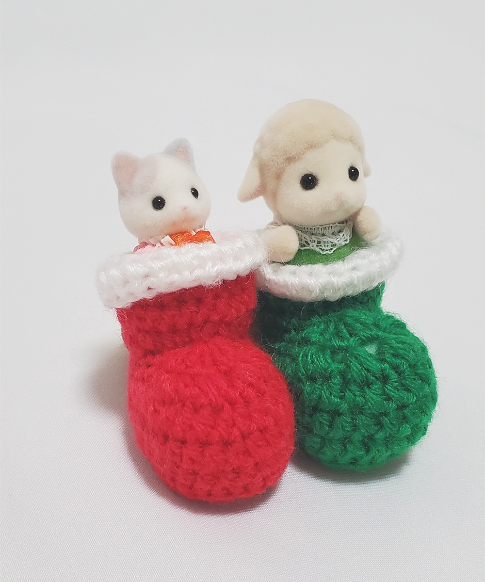クリスマスブーツの左側の写真
