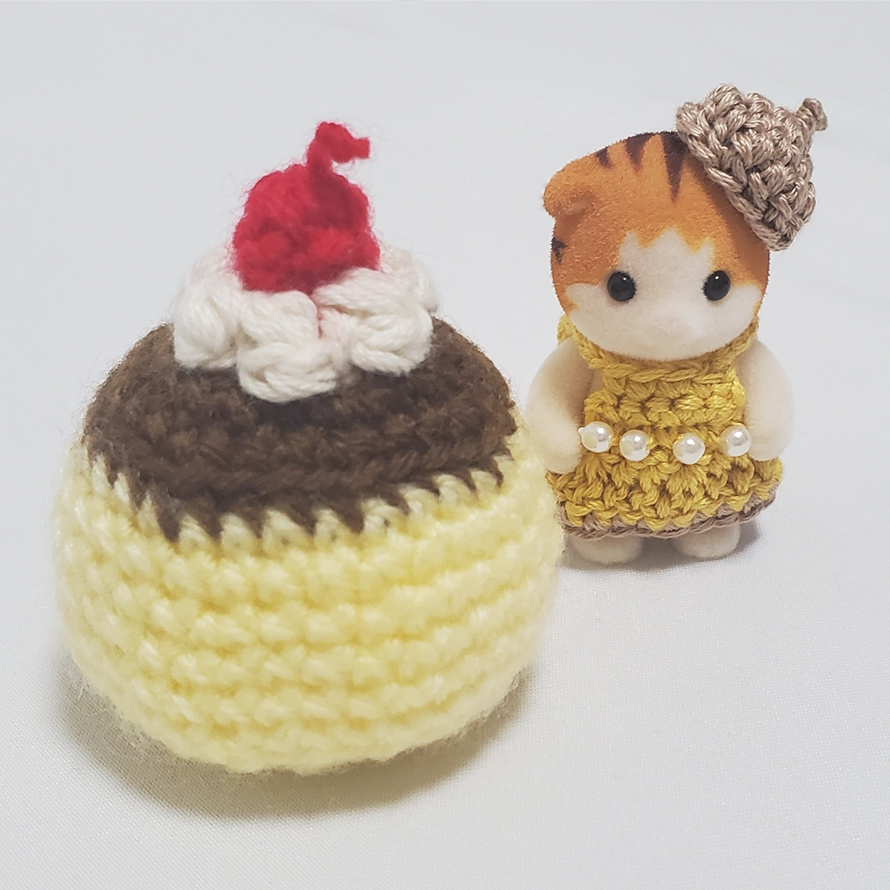 ごほうびプリンとシルバニアの写真